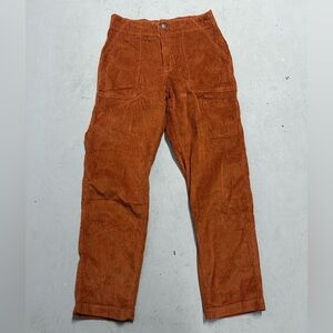 Pact Women's Corduroy Straight Leg Pants - Burnt Orange